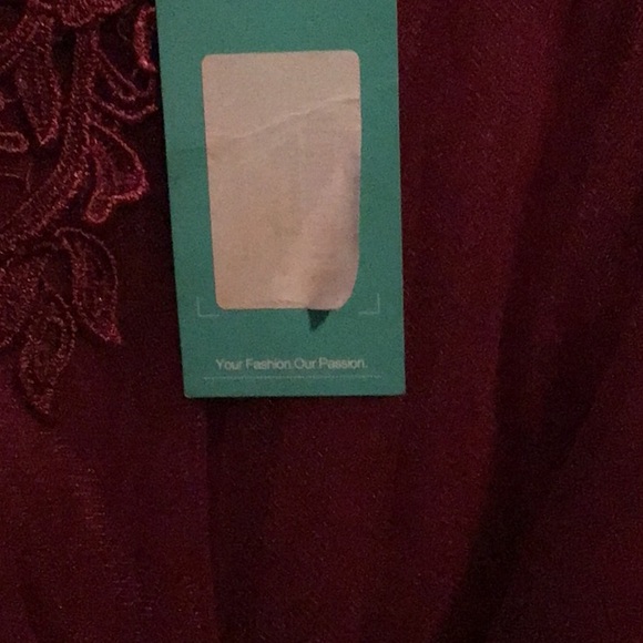 Beautiful Long Burgundy Formal Mermaid Dress - Picture 11 of 12